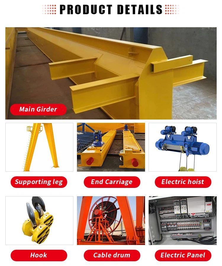 single girder gantry crane detail